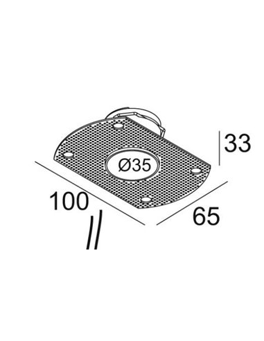 Delta Light MOUNTING KIT TRIMLESS MICROSPY IN