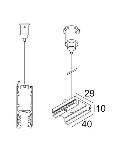 Delta Light TRACK 3F DIM H SUSPENSION 3,0m