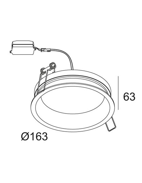 Delta Light DIRO SBL M Recessed spot