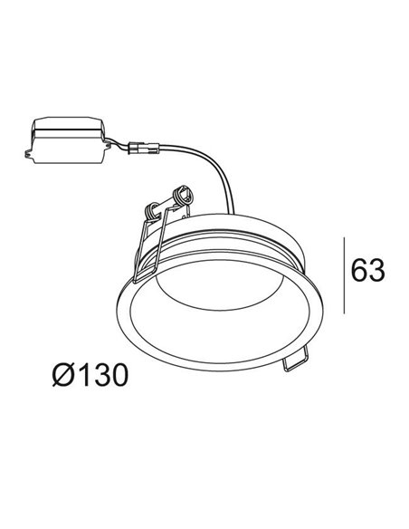 Delta Light DIRO SBL S IP Recessed spot