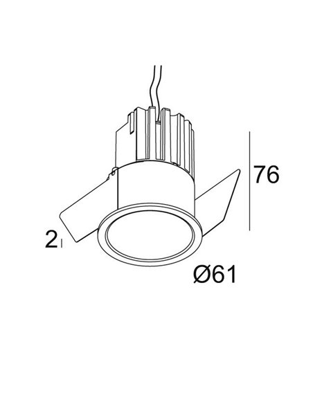 Delta Light MINI DEEP RINGO II Recessed spot