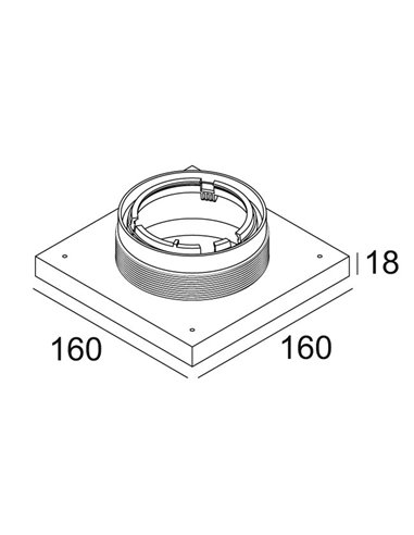 Delta Light MOUNTING KIT R102 TRIMLESS CSC