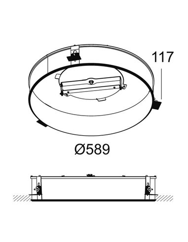 Delta Light MULTINOVA 55 RECESSED KIT