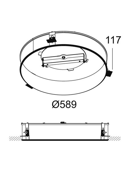 Delta Light MULTINOVA 55 RECESSED KIT