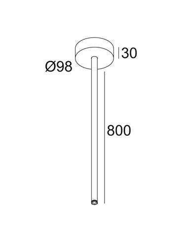 Delta Light MULTINOVA ROD SUSPENSION 0,8m