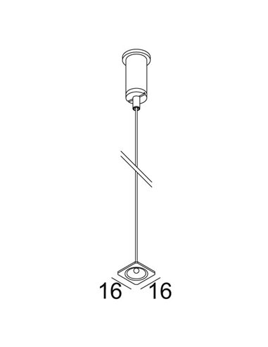 Delta Light SOLI - CABLE SUSPENSION SINGLE 3m