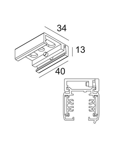 Delta Light TRACK 3F ON DIRECT FIXATION