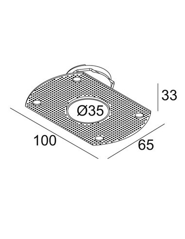 Delta Light MOUNTING KIT TRIMLESS MICROSPY IN