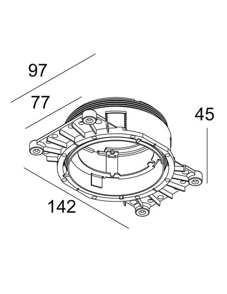 Delta Light MOUNTING KIT TRIMLESS O.F.A. ARTUUR R