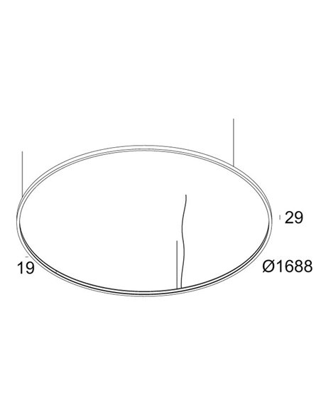 Delta Light SUPERLOOP SLIM IN 170 SBL Hanglamp