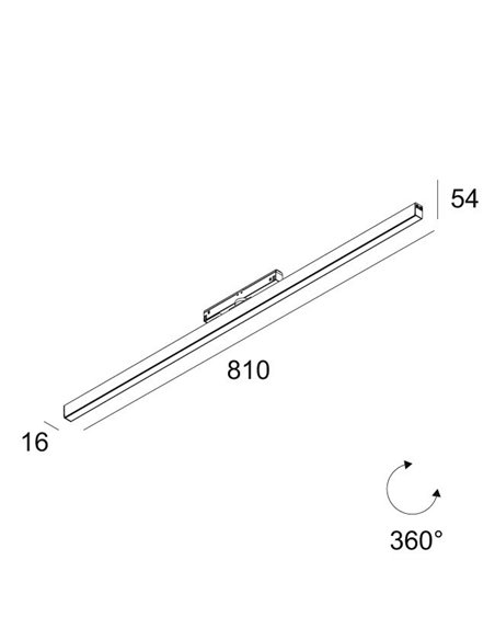 Delta Light M26L - Led Line Ok track lighting fixture