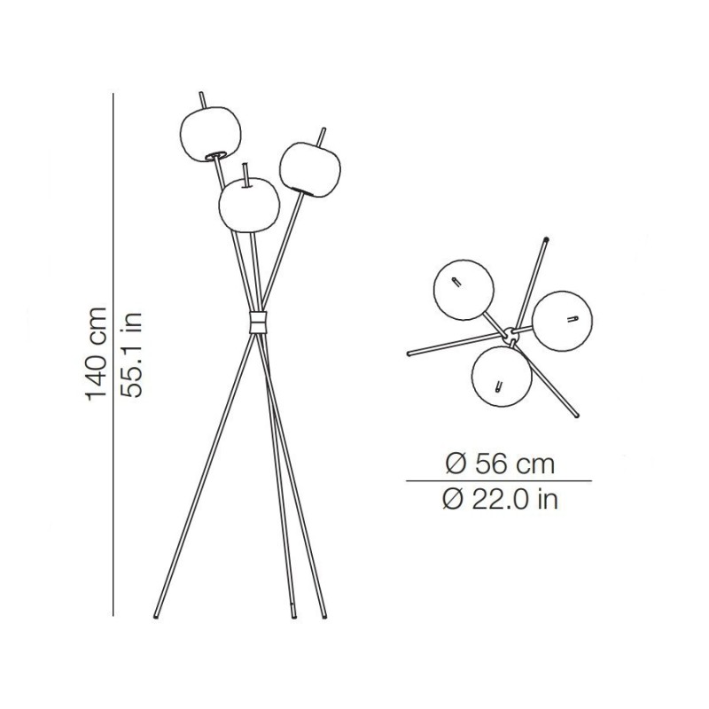 Kundalini KUSHI FLOOR Vloerlamp