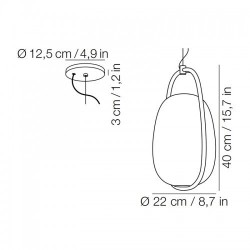 Kundalini LANNA' SUSPENSION Pendant lamp