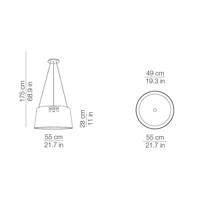 Kundalini TRIPOD CEILING Hanglamp