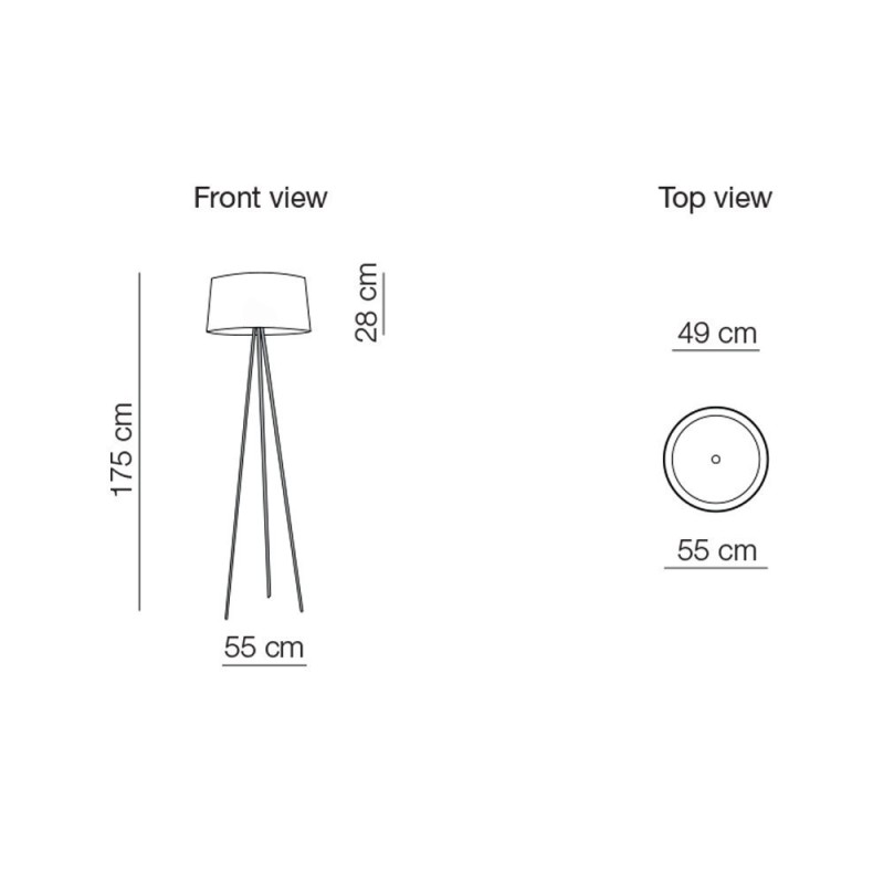 Kundalini TRIPOD FLOOR Vloerlamp