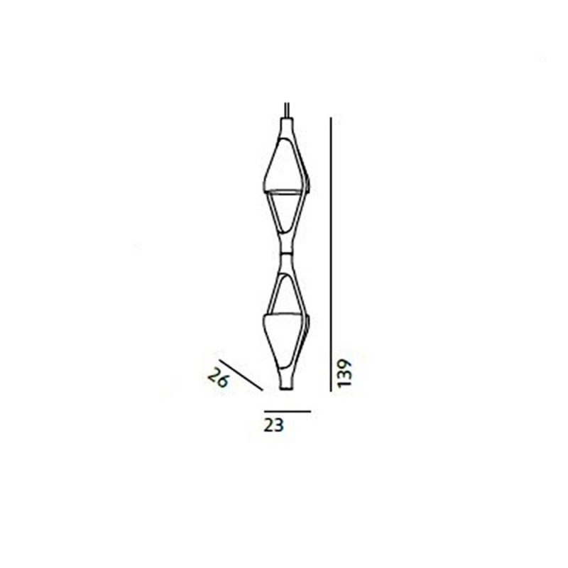 Kundalini VICEVERSA 2 Hanglamp