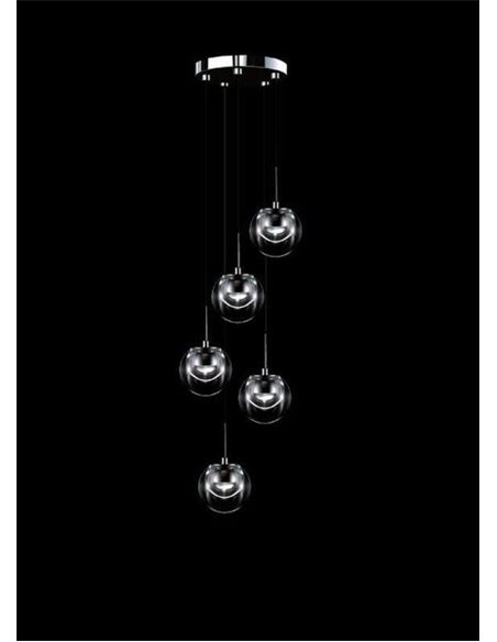 Kundalini Dew 5 Chandelier suspension lamp