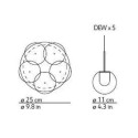 Kundalini Dew 5 Chandelier Hanglamp