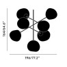 melt led chandelier large technisch