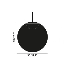 globe pendant 50cm technisch
