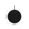 globe pendant 50cm technisch