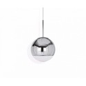 Mirror ball pendant 25cm zilver