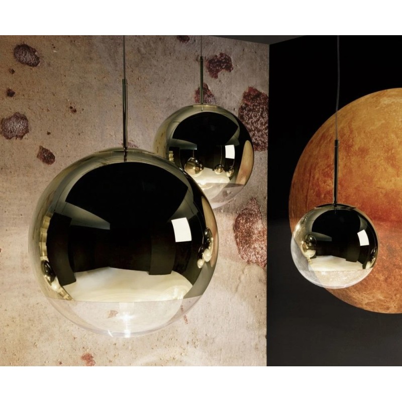 Mirror ball pendant 25cm gold 3