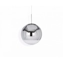 Mirror ball pendant 40cm zilver