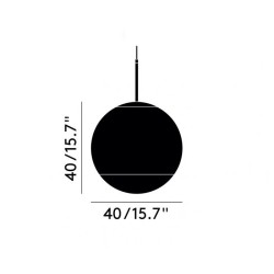 Mirror ball pendant 40cm technisch