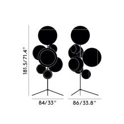 Tom Dixon Mirror Ball Stand Chandelier floor lamp