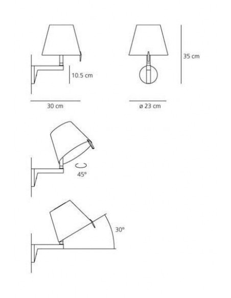 Artemide Melampo Wandlamp