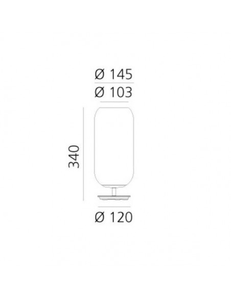 Artemide Gople Mini Tafellamp