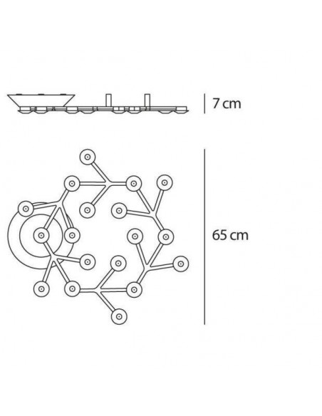 Artemide Led Net Circle ceiling lamp