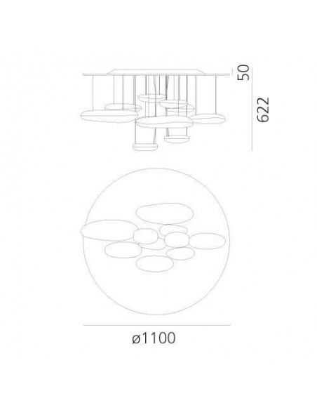 Artemide Mercury Led ceiling lamp