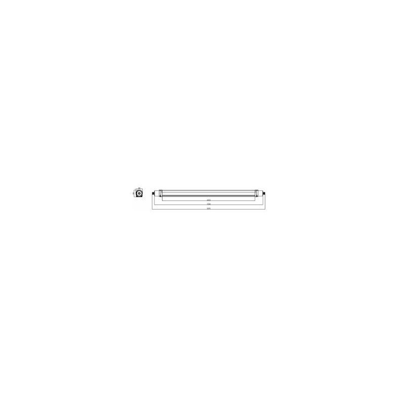 Integratech Speedy 150cm 60W IP65 IK10 165lm/W 5x2,5