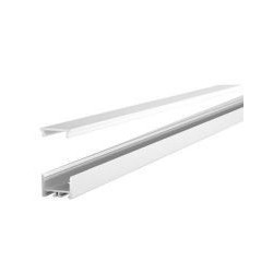 Integratech Profiel SL Flat 15x12 alu 2m cover opaal incl acc