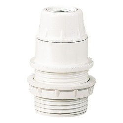 Integratech Fitting E14 Wit Met Schroefdraad + Tegenmoer