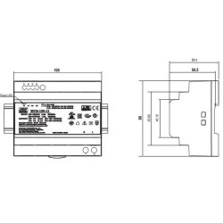 Integratech LED Power supply 24VDC 150W DIN-rail