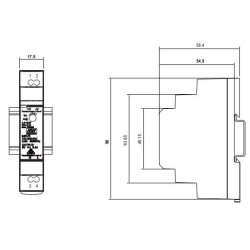 Integratech LED Power supply 24VDC 15W DIN-rail