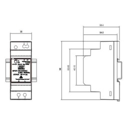Integratech LED Power supply 24VDC 30W DIN-rail