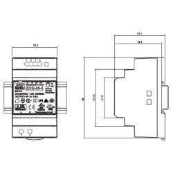 Integratech LED Power supply 24VDC 60W DIN-rail