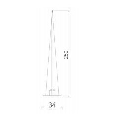 Integratech Ground spike for floodlight Evolve 25cm