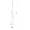 Integratech Ground spike for floodlight Evolve 25cm