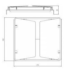 Integratech Flap voor Evolve projector 24W