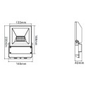 Integratech LED floodlight QT 20W PIR