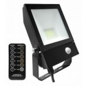 Integratech Led floodlight QT 50W 3000K zwart PIR