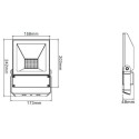 Integratech LED floodlight QT 50W PIR