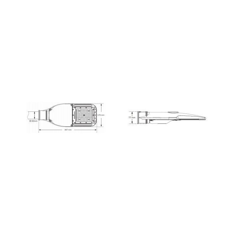 Integratech LED streetlight mini 28W 65x155°