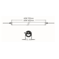 Integratech Protect 1.5m 60W IP69K PMMA EM 3h 4W
