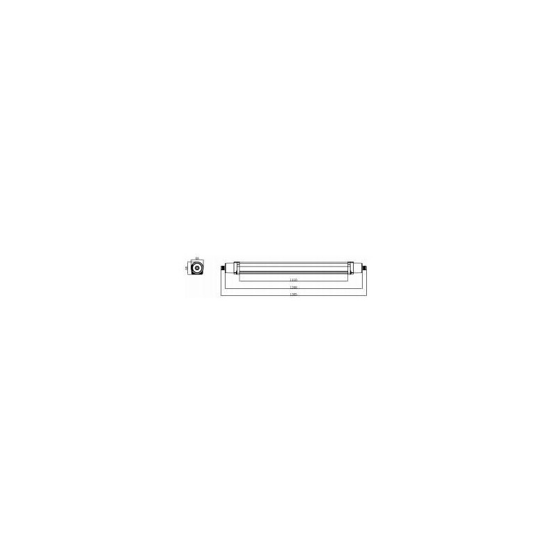 Integratech Speedy 120cm 40W IP65 IK10 165lm/W 5x2,5
